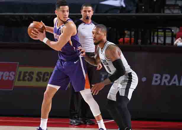 Booker 35 + 8 Lillard ha segnato 30 punti in aria, il sole batte i Blazers