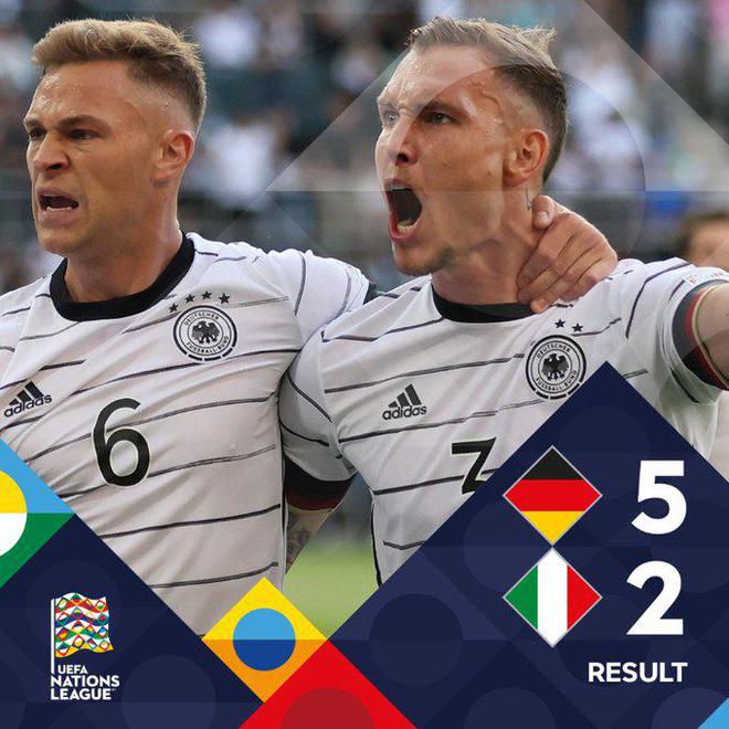 Germania-Italia 5-2!Werner 2 gol, Donnarumma fa un grande regalo
