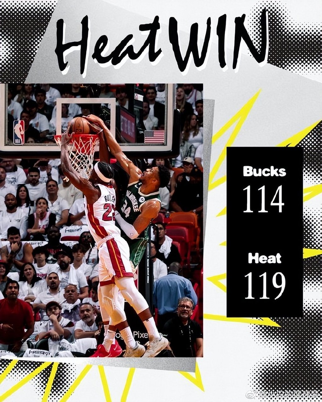 Gli Heat hanno invertito i Bucks con un punteggio totale di 3-1 per vincere il match point